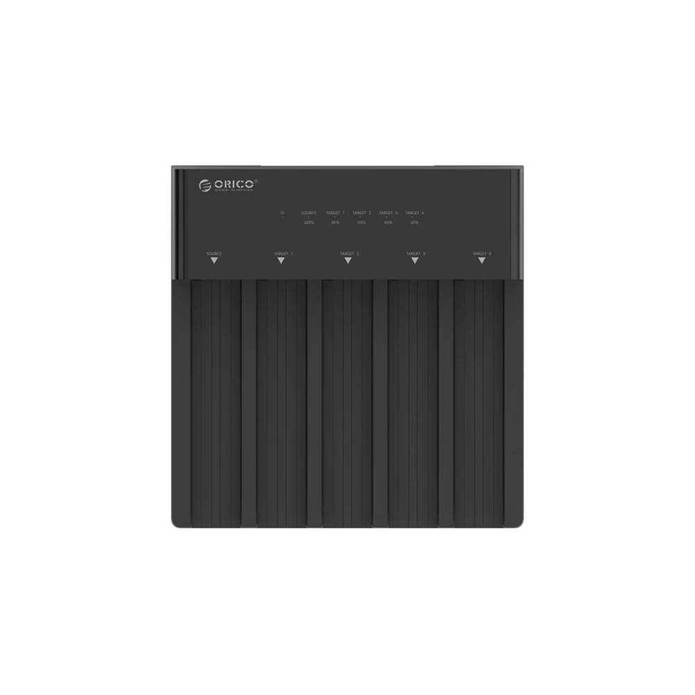 Orico HDD/SSD Dokkoló - 6558US3-C-EU /125/ (5x 2,5"/3,5" HDD/SSD -> USB-A, Max.: 16TB, fekete)
