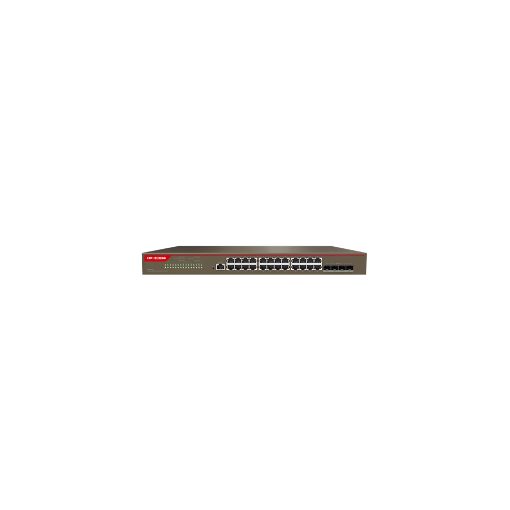 IP-COM Switch Vezérelhető - G5328X (L3; 24x1Gbps + 4x10G SFP port; rack-mount)