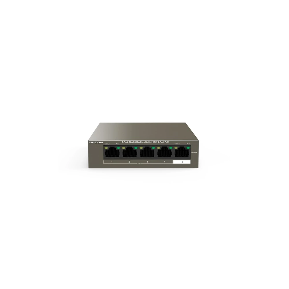 IP-COM Switch PoE - G1105P-4-63W (5x1Gbps; 4 af/at PoE+ port; 58W)