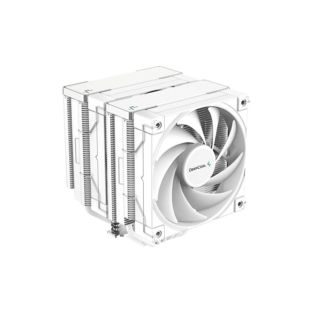 DeepCool CPU Cooler - AK620 WH (28 dB; max, 117,21 m3/h; 4pin csatlakozó, 6 db heatpipe, 2x12cm, PWM)