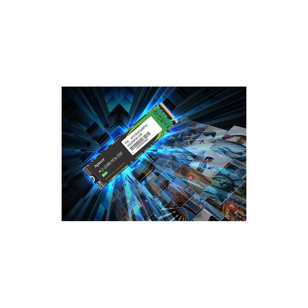 Apacer SSD AS2280P4X Series - 512GB AP512GAS2280P4X-1 (M.2 PCI-E Gen. 3, Olvasás: 2100 MB/s, Írás: 1700 MB/s)