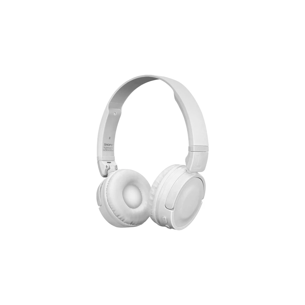 Snopy Fejhallgató Vezeték Nélküli - SN-XBK33 BATTY White (Bluetooth/AUX/TF Card, hang.szab., mikrofon, fehér)