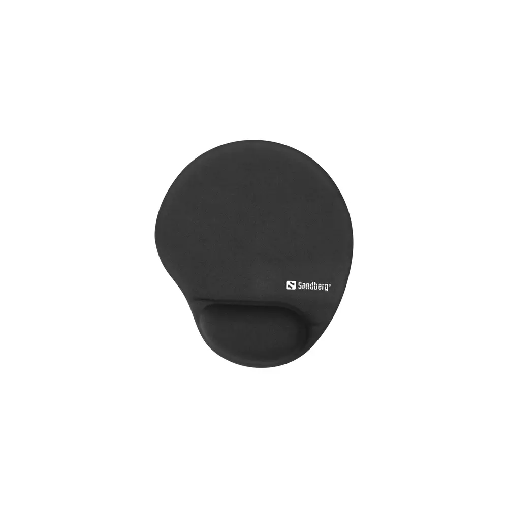 Sandberg Egérpad - Memory Foam Mousepad Round (memória habos csuklótámasz fekete)