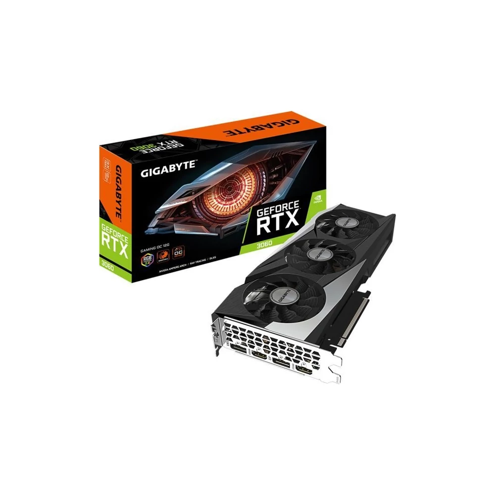 Gigabyte Videókártya - nVidia RTX 3060 GAMING OC 12GB (12288MB, GDDR6, 192bit, 1837/15000Mhz, 2xHDMI, 2xDP)