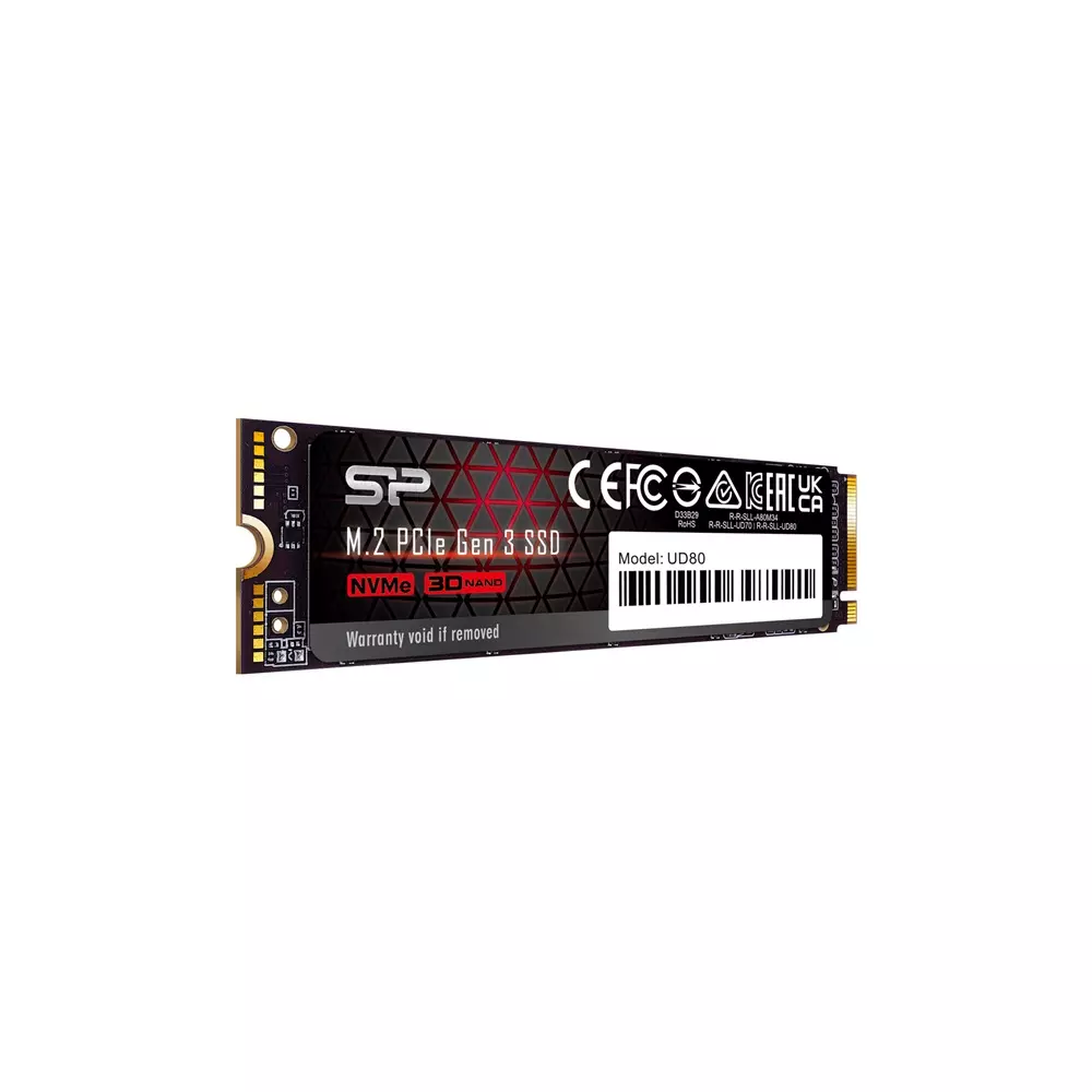 Silicon Power SSD - 250GB UD80 (r:3400MB/s; w:3000 MB/s, NVMe 1.4 támogatás, M.2 PCIe Gen 3x4)