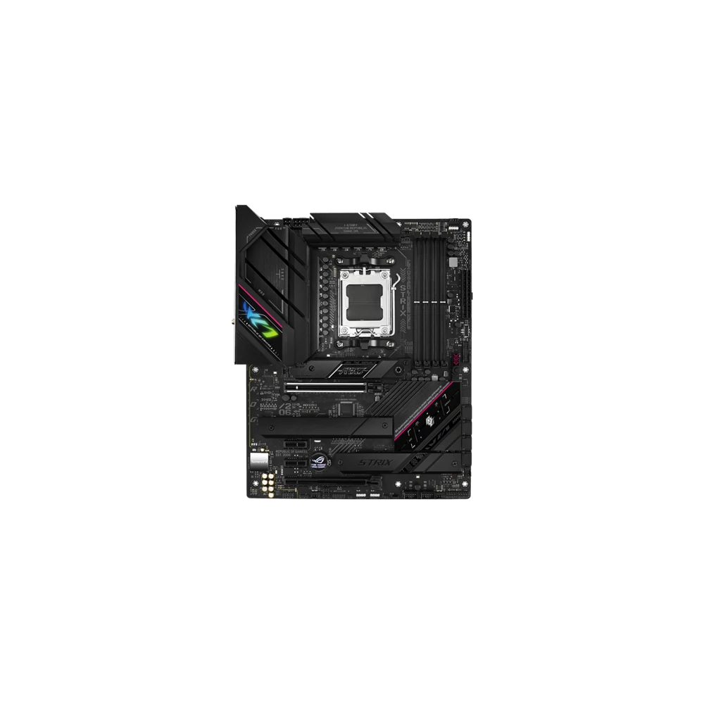 Asus Alaplap - AMD ROG STRIX B650E-F GAMING WIFI AM5 (B650, ATX, 4xDDR5 6400+MHz, 4xSATA3, 3x M.2, HDMI+DP)