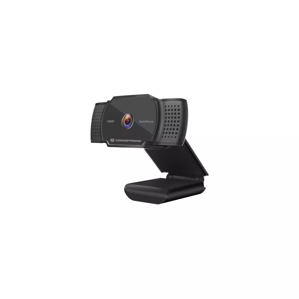 Conceptronic Webkamera - AMDIS06B (2592x1944 képpont, Auto-fókusz, 30 FPS, USB 2.0, univerzális csipesz, mikrofon)