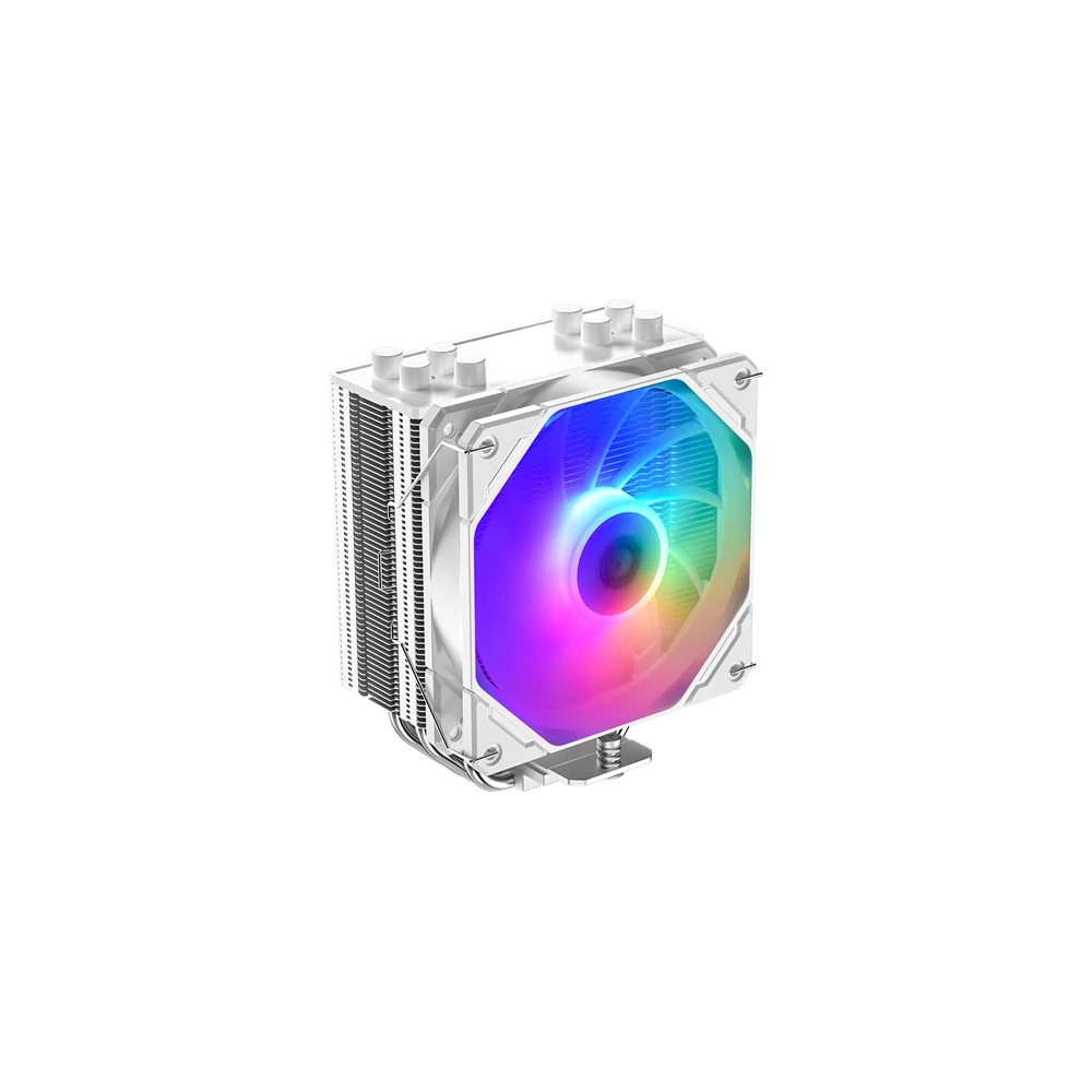 ID-Cooling CPU Cooler - SE-224-XTS ARGB WHITE (28.9dB; max. 118,93 m3/h; 4pin csatlakozó, 4 db heatpipe, 12cm, PWM, LED)