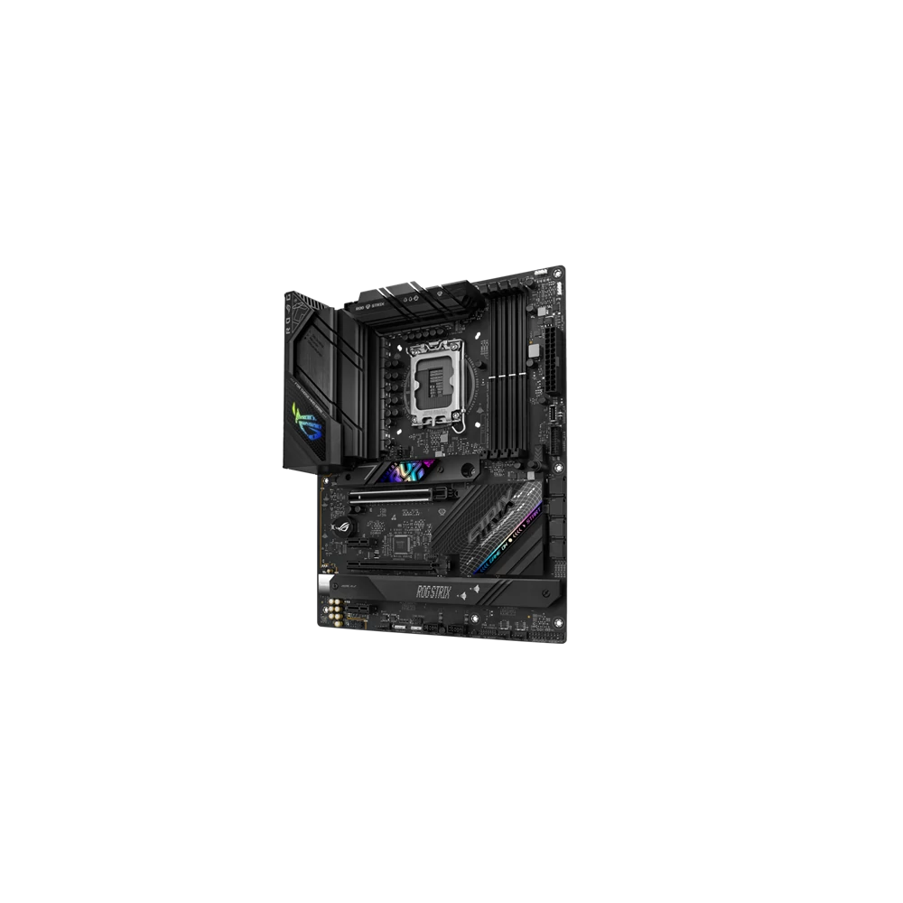 Asus Alaplap - Intel ROG STRIX B760-F GAMING WIFI s1700 (B760, 4xDDR5 7800+MHz, 4xSATA3, 3xM.2, HDMI+DP)