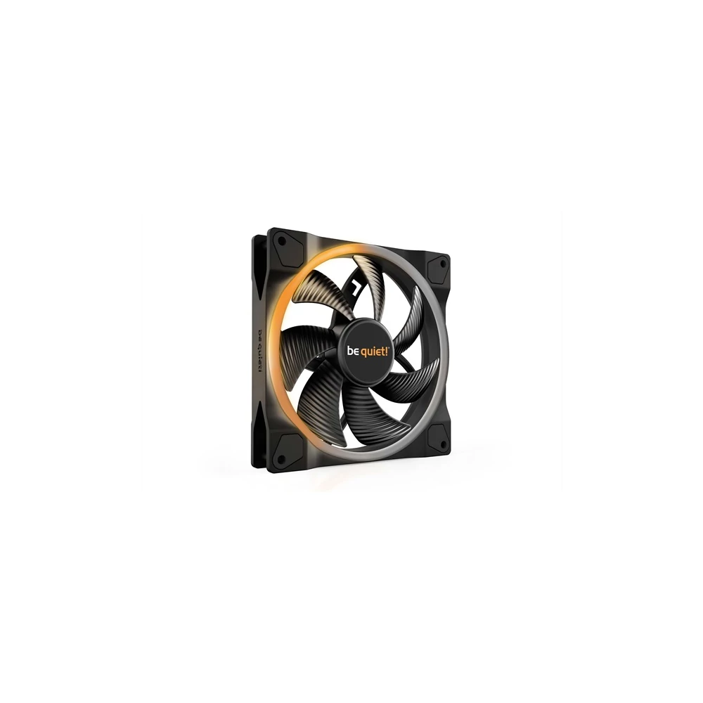 Be Quiet! Cooler 14cm - LIGHT WINGS 140mm PWM (RGB, 1500rpm, 23,3dB, fekete)