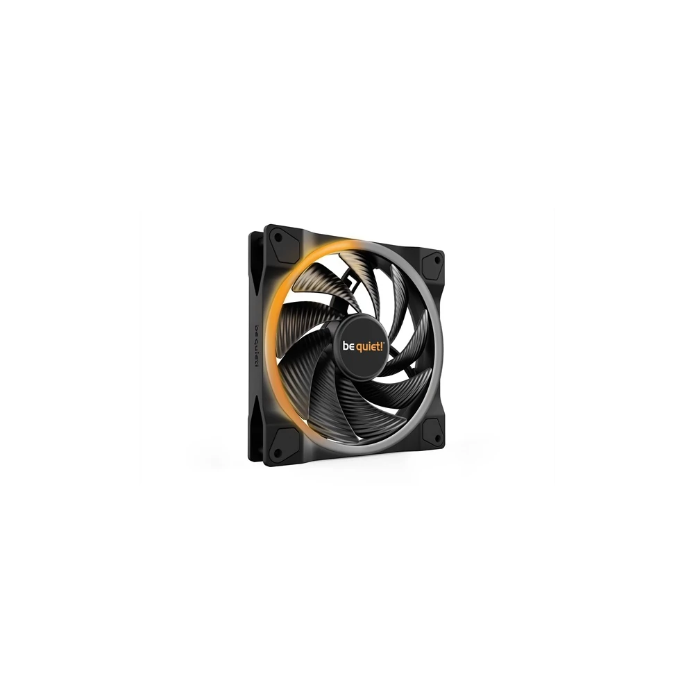Be Quiet! Cooler 14cm - LIGHT WINGS 140mm PWM high-speed (RGB, 2200rpm, 31dB, fekete)