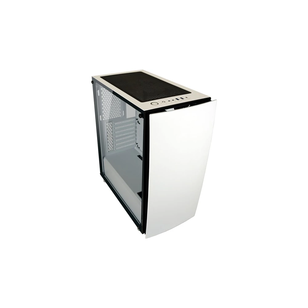 LC-Power Számítógépház - 713W - Bright Sail X (fehér, fehér belső, ablakos, mATX/ATX, 2xUSB-A 3.2, 1xUSB-C 3.2)