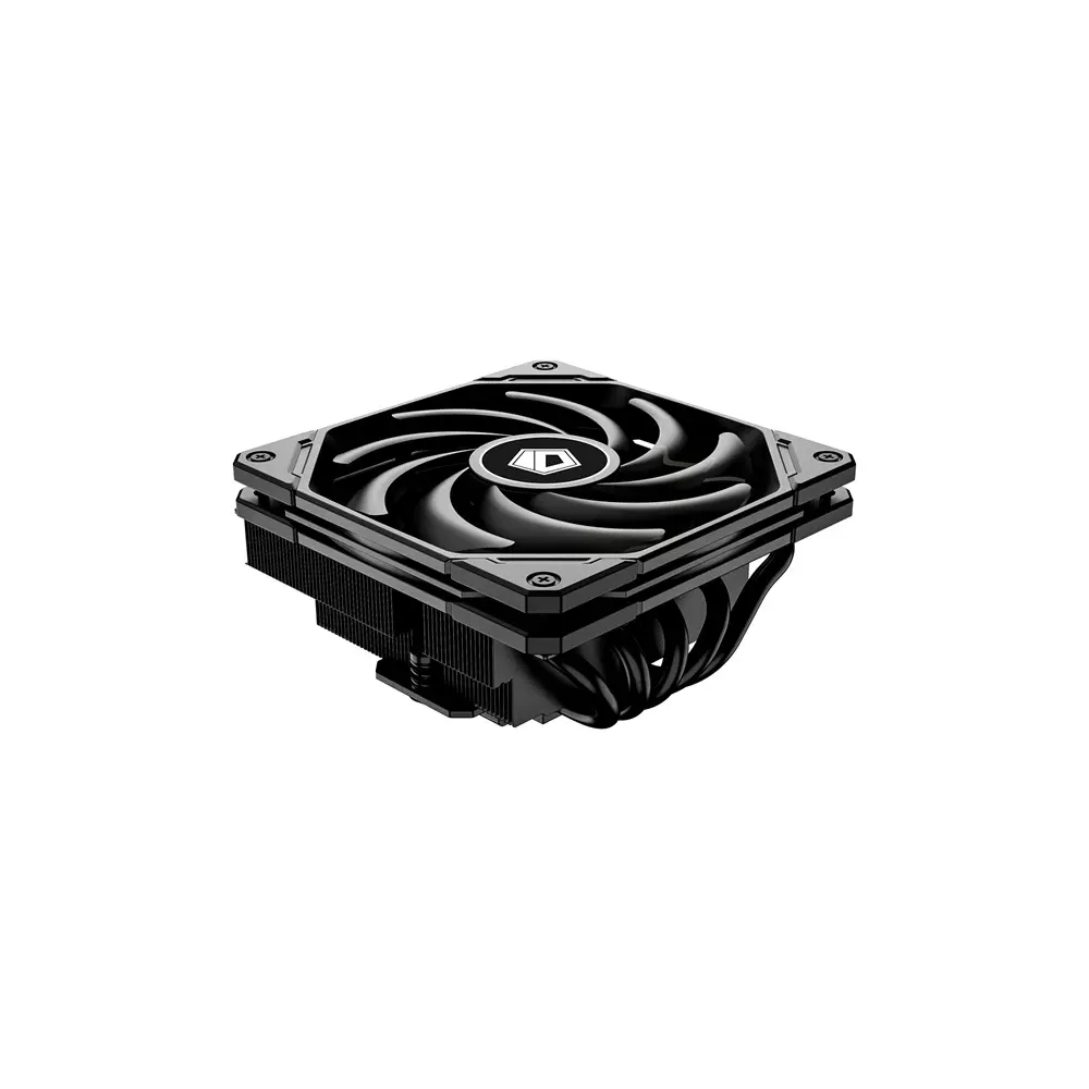 ID-Cooling CPU Cooler - IS-55 BLACK (Low profile, 31,2dB; max. 92,76 m3/h; 4pin csatlakozó, 5 db heatpipe, 12cm, PWM)