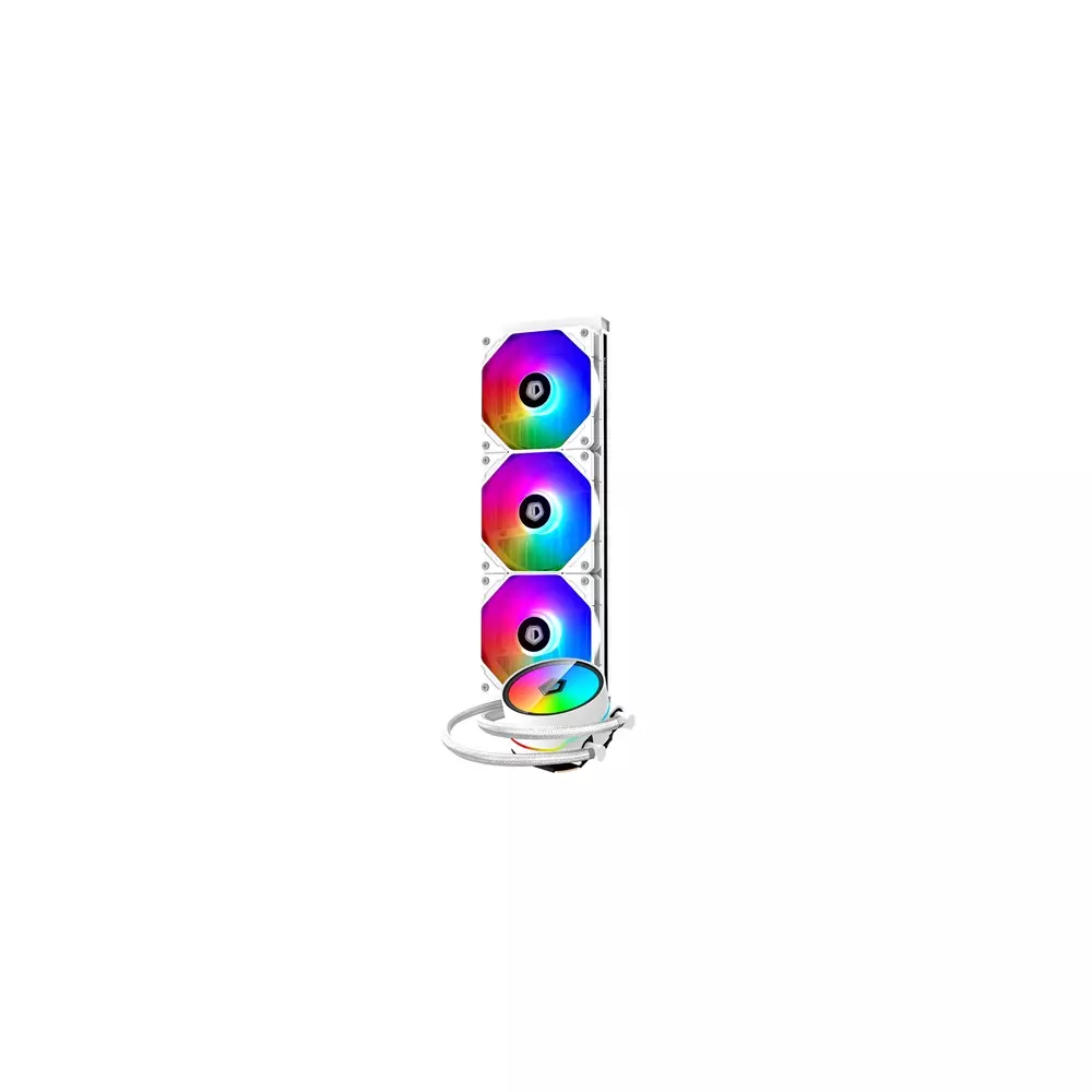 ID-Cooling CPU Water Cooler - ZOOMFLOW 360 XT SNOW (25dB; max. 115,87 m3/h; 3x12cm, A-RGB LED)