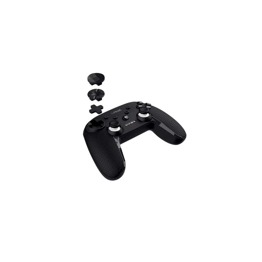 Trust Gamepad Vezeték nélküli - GXT 542 Muta (Playstation design; fekete; PC, switch, konzol kompatibilis.)
