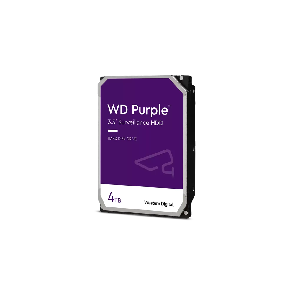Western Digital Belső HDD 3.5" 4TB - WD43PURZ (5400rpm, 256MB puffer, SATA3 - Purple (biztonságtechnikai rögzítőkbe is))