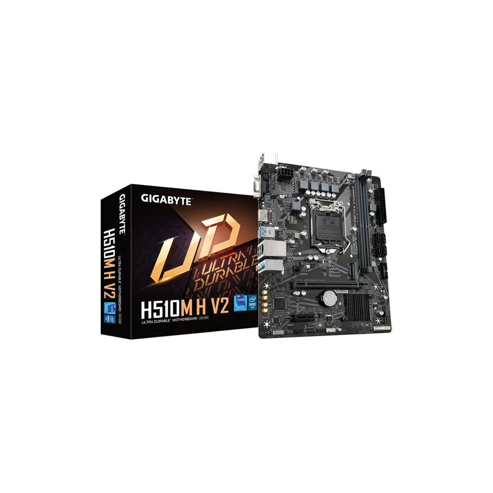 Gigabyte Alaplap - Intel H510M H V2 s1200 (H470, 2xDDR4 2660MHz, 1xGBE LAN, 4xSATA3, M.2, 4xUSB2.0, 2xUSB3.2)