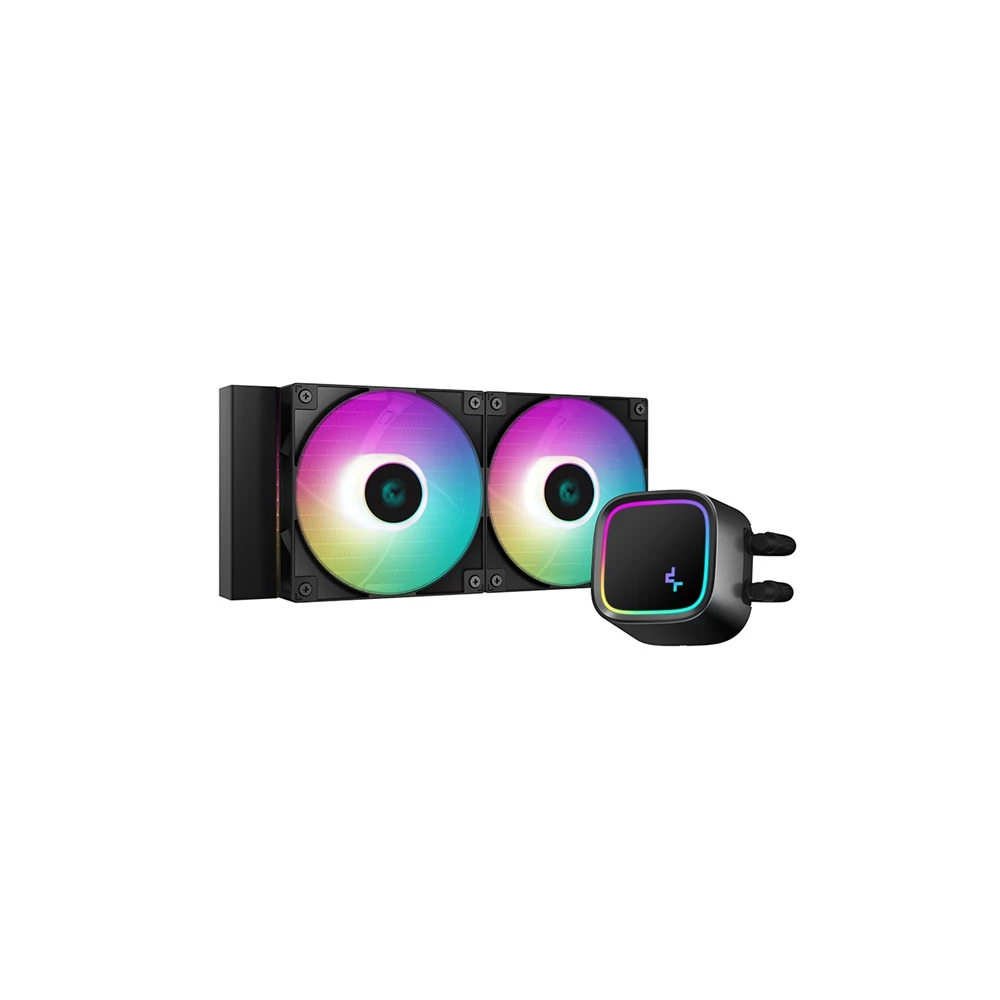 DeepCool CPU Water Cooler - LE520 (max 17,8dB; max. 145,86 m3/h; 2x12cm, A-RGB LED)