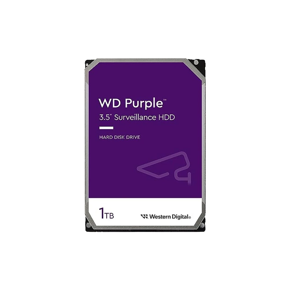 Western Digital Belső HDD 3.5" 1TB - WD11PURZ (5400rpm, 64 MB puffer, SATA3 - Purple (biztonságtechnikai rögzítőkbe is))