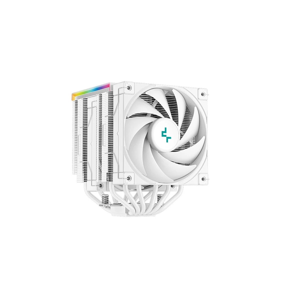DeepCool CPU Cooler - AK620 Digital WH (28 dB; max, 117,21 m3/h; 4pin csatlakozó, 6 db heatpipe, 2x12cm, PWM, fehér)