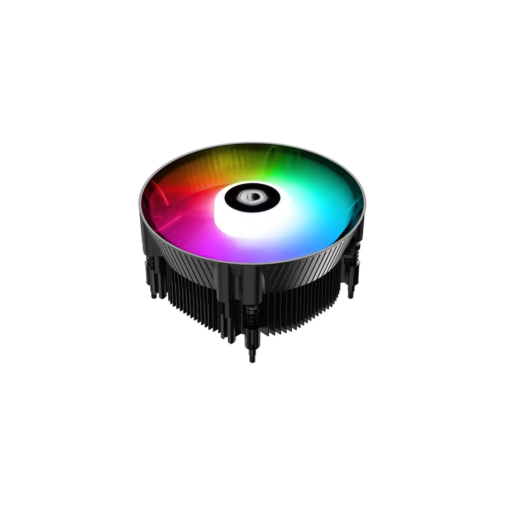 ID-Cooling CPU Cooler - DK-07i RAINBOW (25,6dB; max. 104,48 m3/h; 3pin csatlakozó, 12cm, LED)