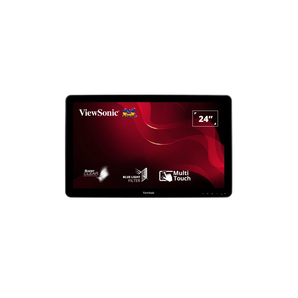 ViewSonic Portable Monitor 23,6" - TD2430 (VA,16:9, 1920x1080, 10 point Touch, 10ms, 200cd/m2, VGA, DVI, HDMI, USB, SPK)