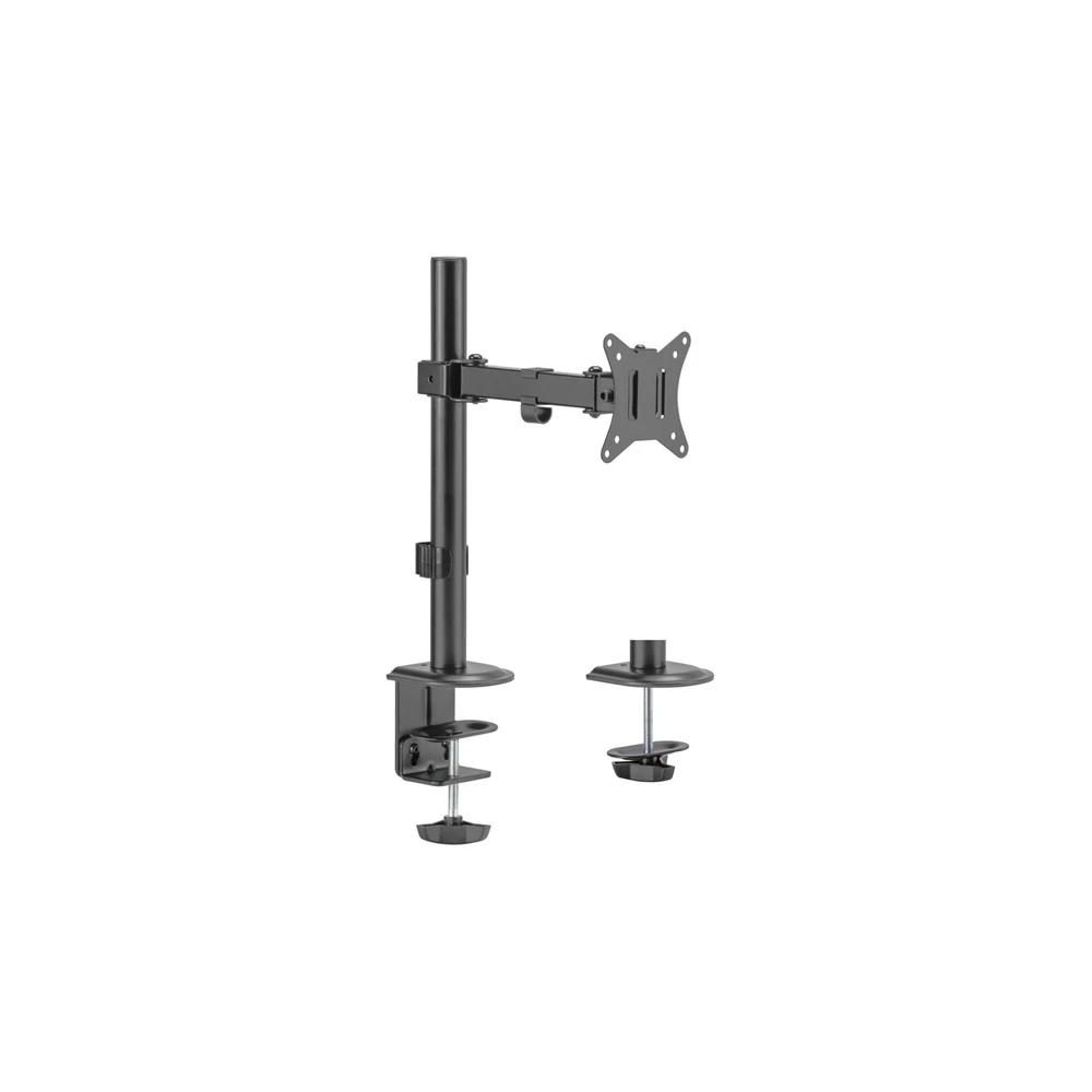 Equip Monitor Asztali konzol - 650156 (17"-32", 1 monitor, dönthető, forgatható, állítható magasság, Max.: 9kg, fekete)