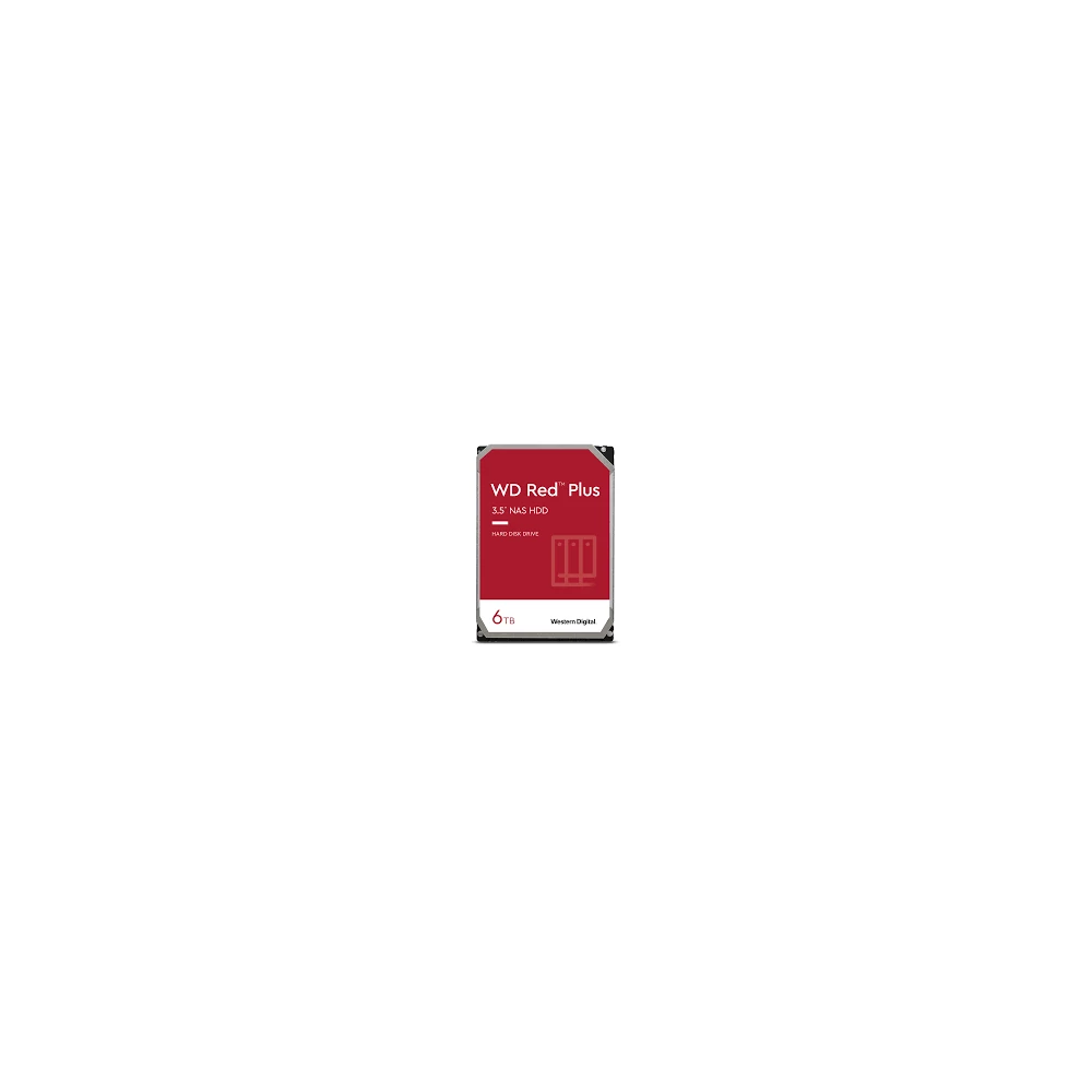 Western Digital Belső HDD 3.5" 6TB - WD60EFPX (5400rpm, 256 MB puffer, SATA3 - Red Plus széria)