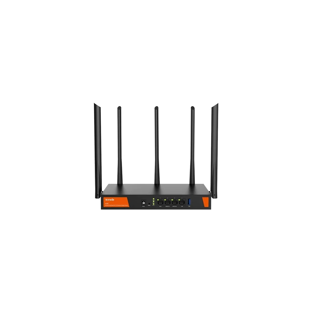 Tenda Router WiFi AX3000 Hotspot - W30E (574Mbps 2,4GHz + 2402Mbps 5GHz; 4port 1Gbps, Max 200 user)