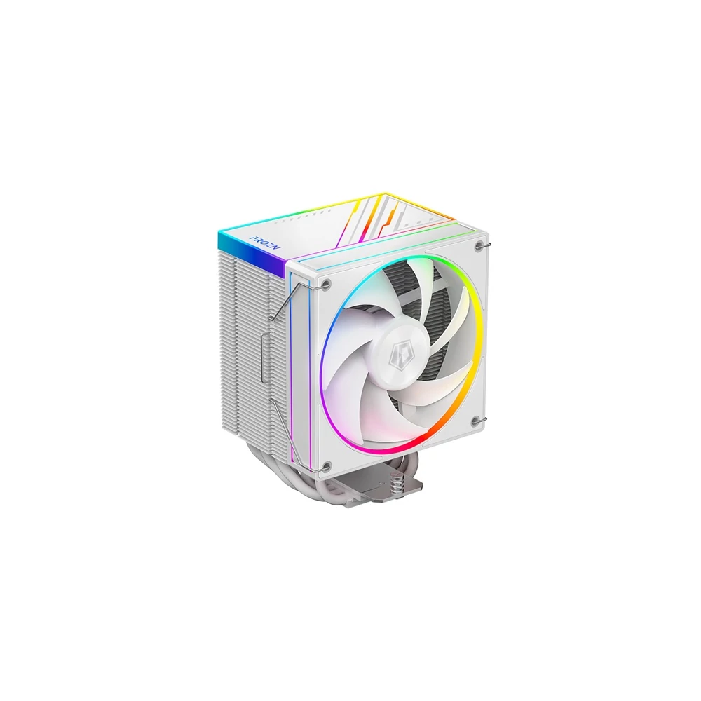 ID-Cooling CPU Cooler - FROZN A610 ARGB WHITE (29.9dB; max. 132,54 m3/h; 4pin, 4 db heatpipe, 12cm, A-RGB, PWM)