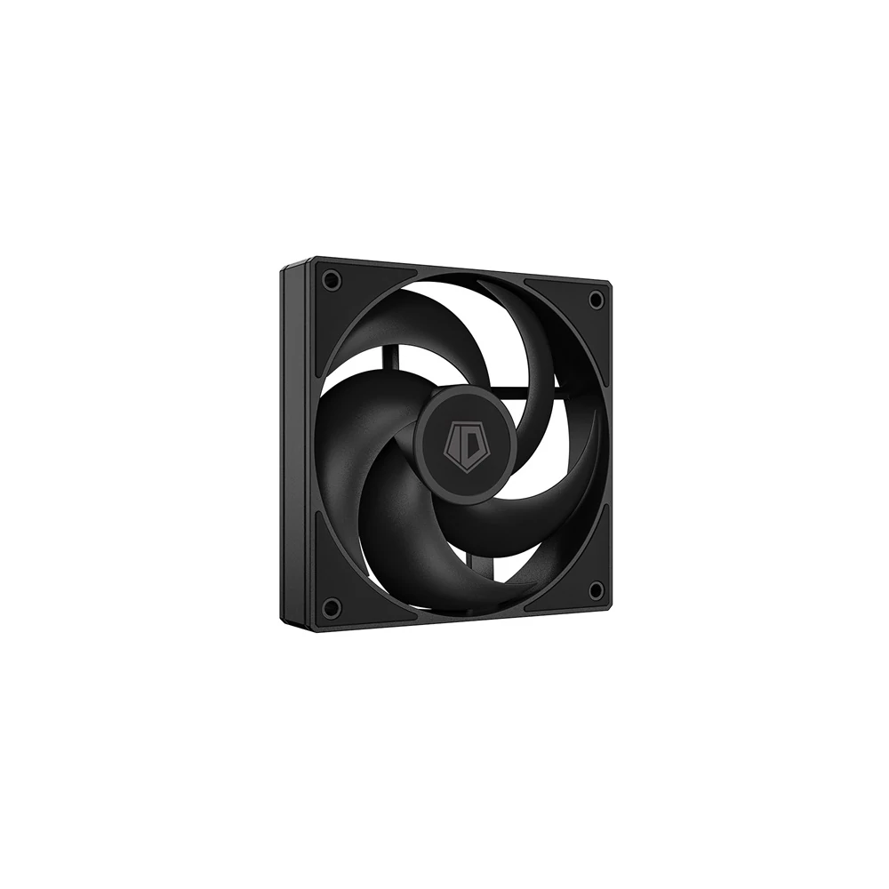 ID-Cooling Cooler 12cm - AS-120-K (27,2dB, max. 98,54 m3/h, 4pin, PWM, 12cm, fekete)