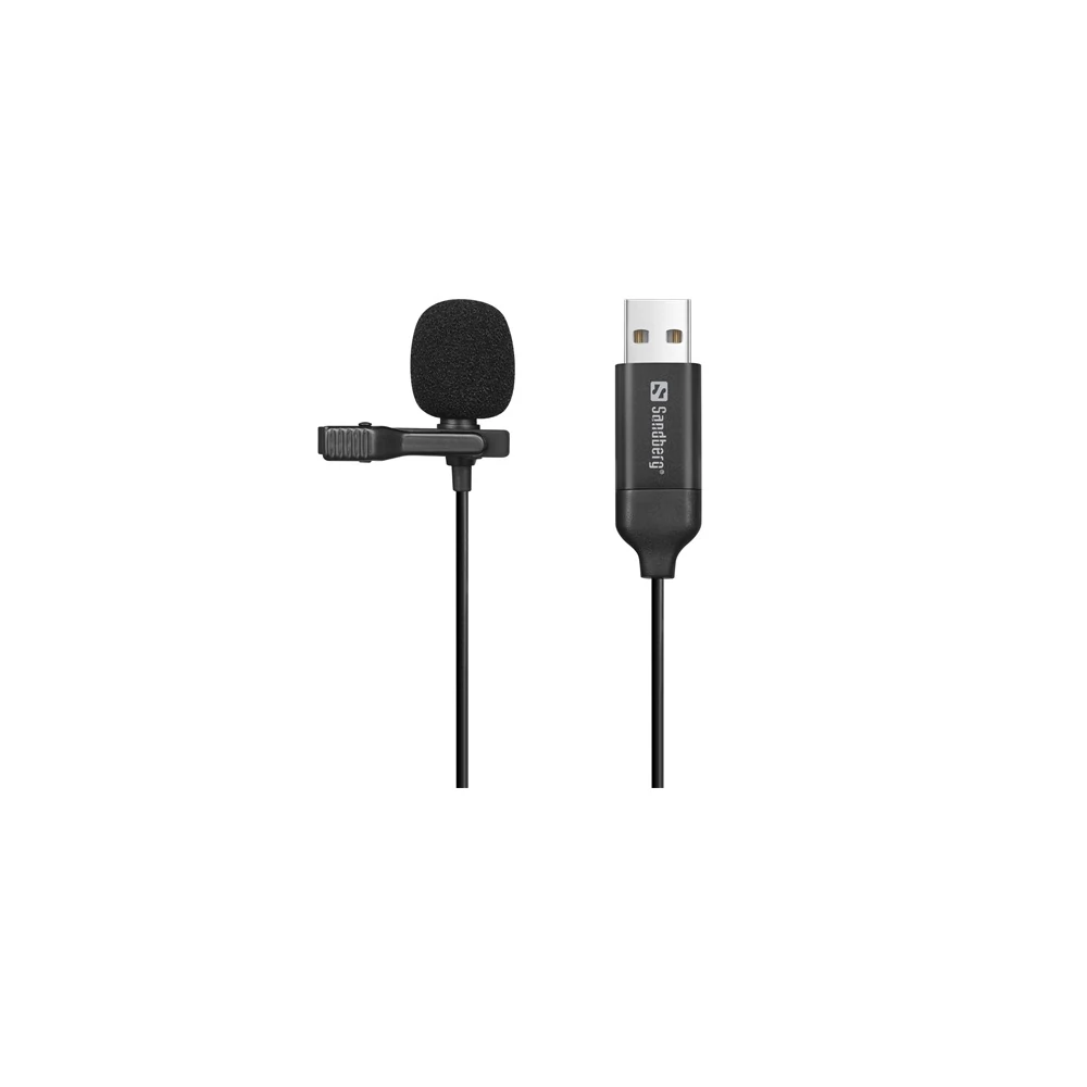 Sandberg Mikrofon - Streamer USB Clip Microphone