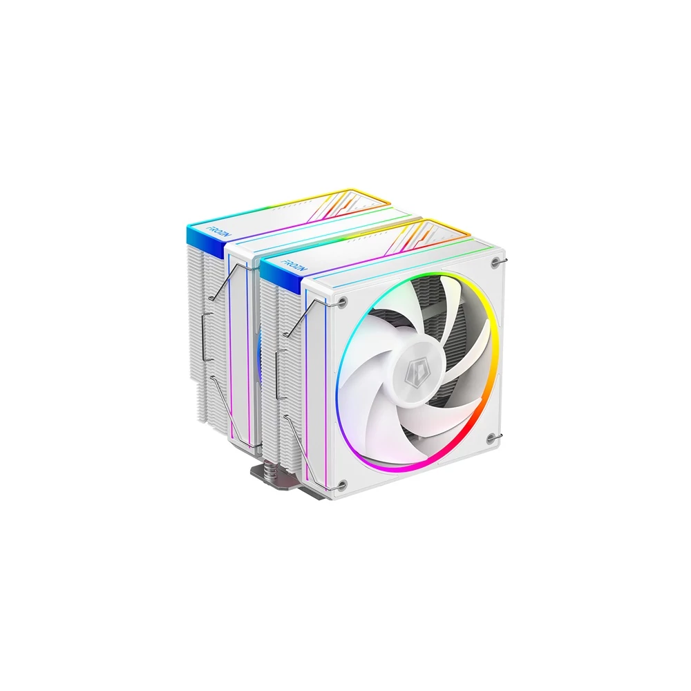 ID-Cooling CPU Cooler - FROZN A620 ARGB WHITE (29,9dB; max 132,52 m3/h; 4Pin csatlakozó, 6 db heatpipe, 2x12cm, PWM)