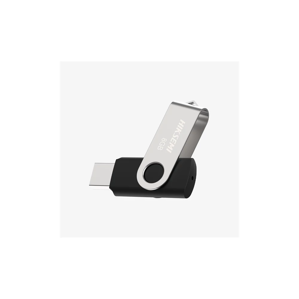 Hikvision HIKSEMI Pendrive - 32GB USB2.0, ROTARY M200S, Ezüst-Fekete