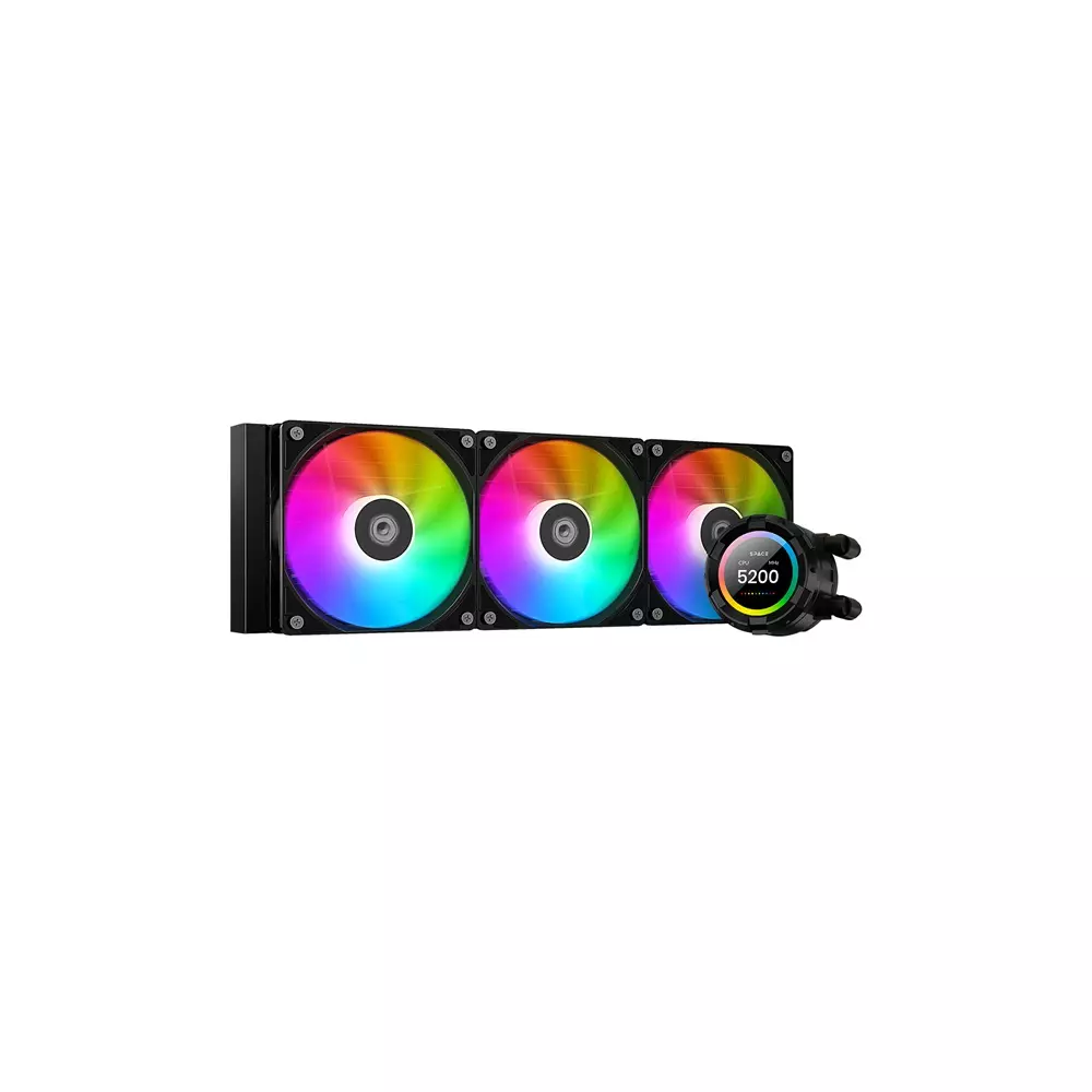 ID-Cooling CPU Water Cooler - Space SL360 XE (35,2dB; max. 129,39 m3/h; 3x12cm, A-RGB LED, fekete)