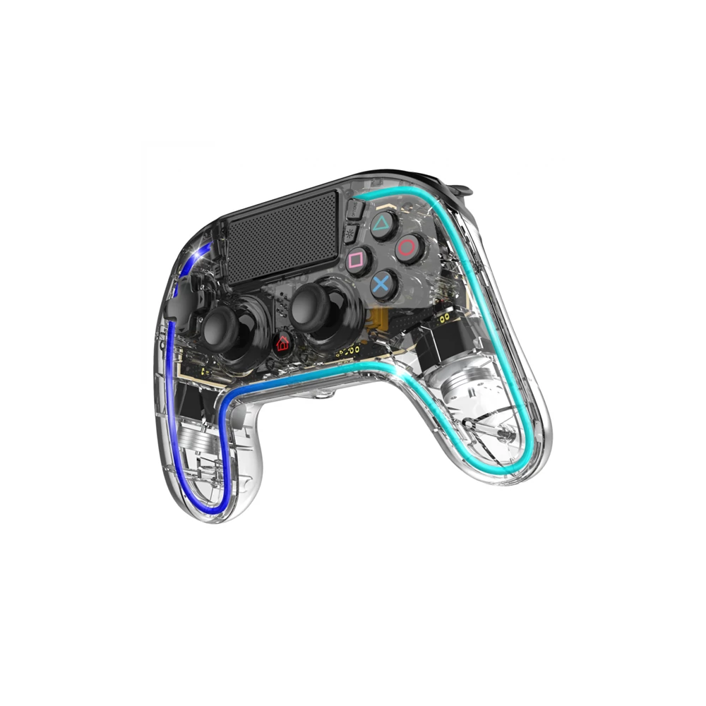 Spirit of Gamer Gamepad Vezeték Nélküli - NEON BT RGB (PC/PS3/PS4/iOS/Android, Bluetooth, RGB, átlátszó)