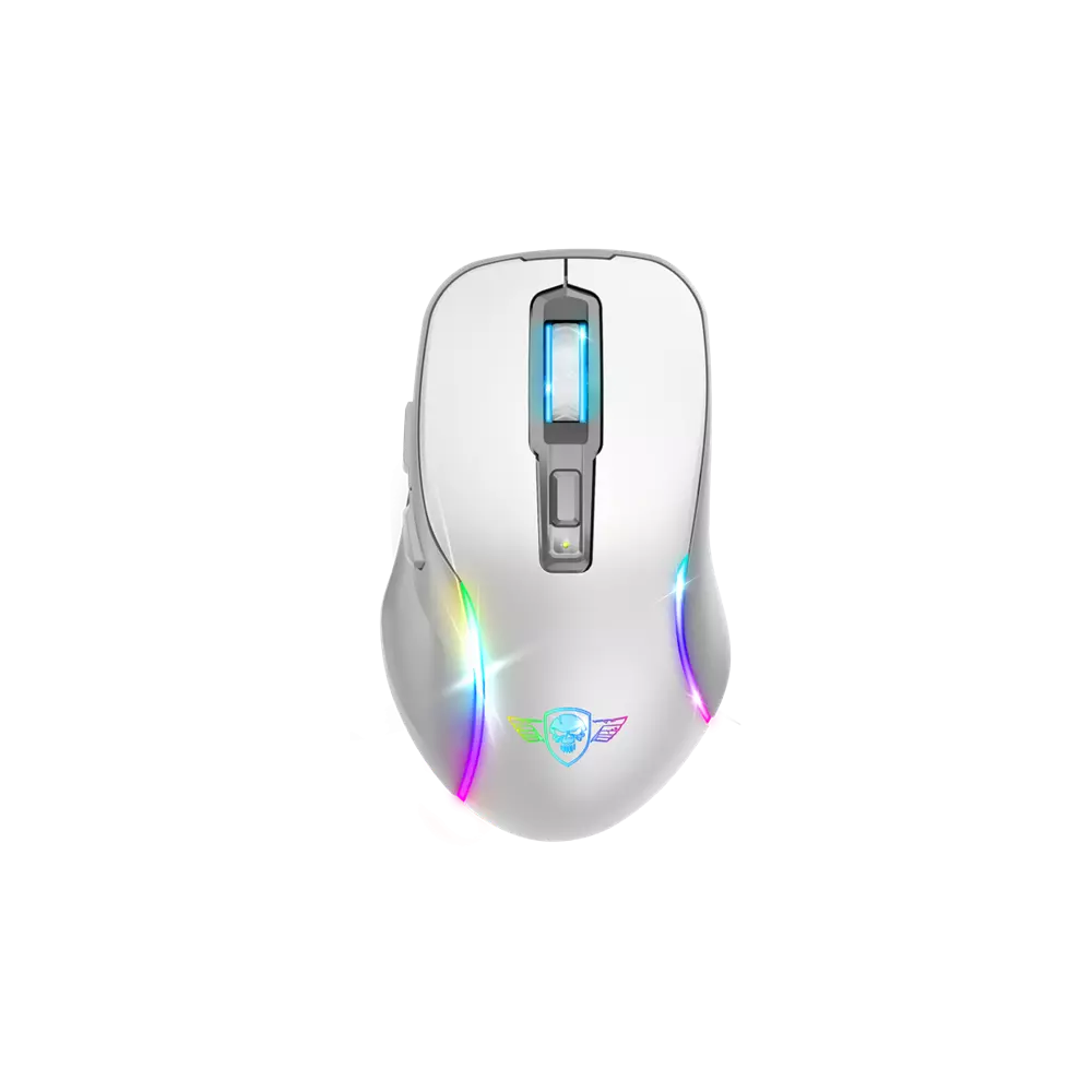 Spirit of Gamer Egér Vezeték nélküli  - ELITE-M50 White (Optikai, 8000DPI, 1000Hz, 6 programozható gomb, RGB, fehér)