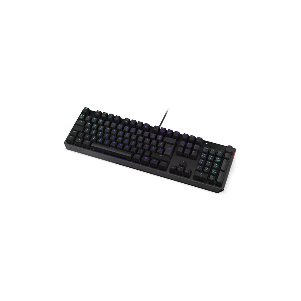 Endorfy Billentyűzet - Thock (RGB, Kailh Red Switch, mechanikus, 104 gomb, 1,8m, HU, fekete)