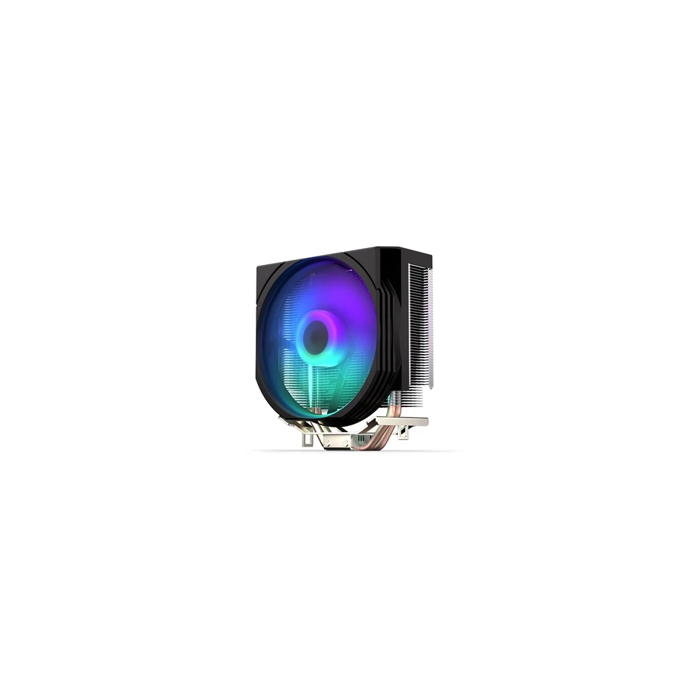 Endorfy CPU Cooler - Spartan 5 ARGB (12 cm, 4 pin, 2x heatpipe, PWM, TDP 160W, fekete)
