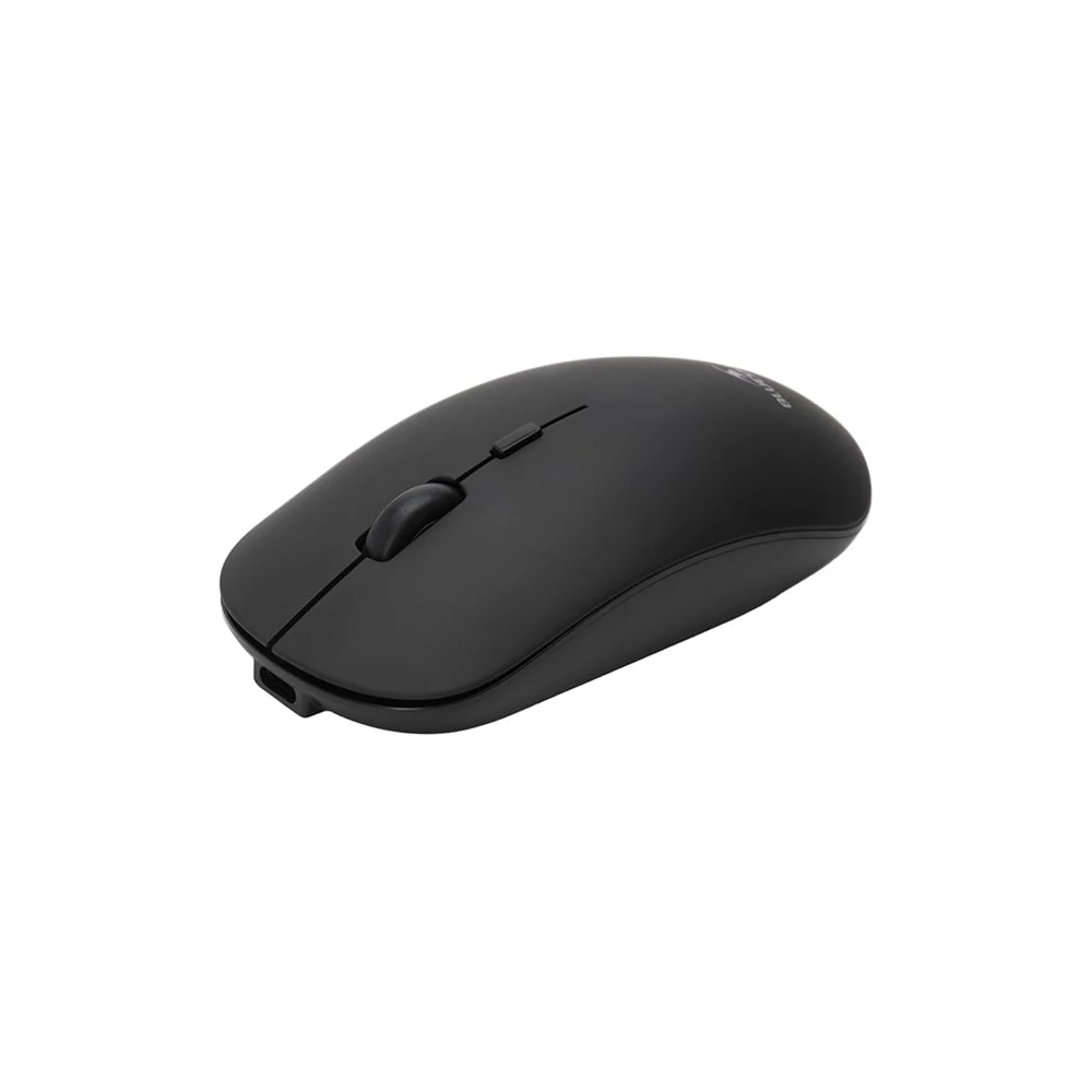 Bluestork Vezeték nélküli Egér - M-WL-OFF100-BLACK (Bluetooth, 2.4G, Rechargeable, 3200 DPI, optikai, fekete)