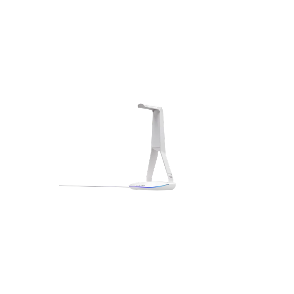 The G-Lab Fejhallgató állvány - K STAND HYDROGEN W (fehér, 2xUSB3.0, 1xUSB-C, műanyag, RGB)