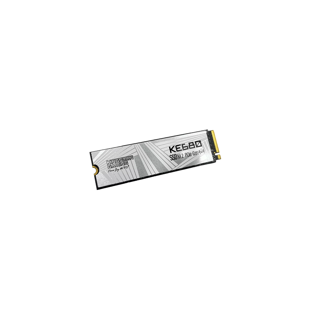 Kingsman SSD 1TB - KE680 (3D TLC, M.2 PCIe Gen 4x4, NVMe 2.0, r:7400 MB/s, w:6600 MB/s, PS5 Ready) Hűtőbordás