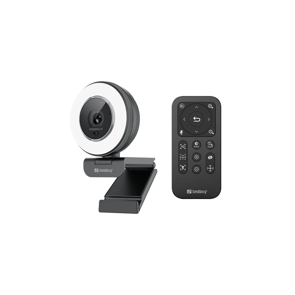 Sandberg Webkamera - Streamer USB Webcam Pro Elite (2540x1440, Betekintési szög: 76°, fekete/ezüst)