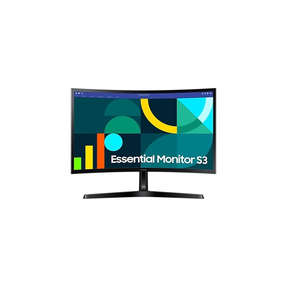 Samsung Monitor 24" - S24D366GAU (VA, 1920x1080, 16:9, FHD, 100HZ, 250cd/m2, 4ms, Pivot, Ívelt)