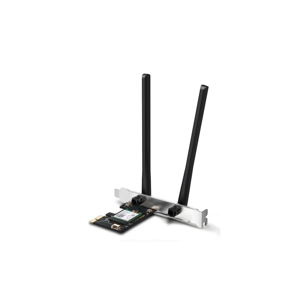 Mercusys Hálózati adapter WiFi AXE3000 - MA80XE (PCIe; 2402Mbps 5GHz + 574Mpbs 2,4GHz; BT5.2; WPA3)