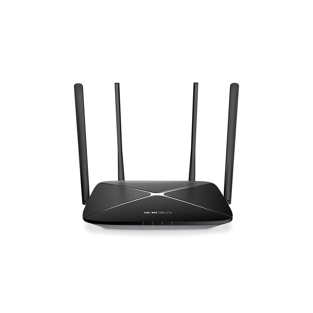 Mercusys Router WiFi AC1300 - AC12G (400Mbps 2,4GHz + 867Mbps 5GHz; 4port 1Gbps, WPA3)