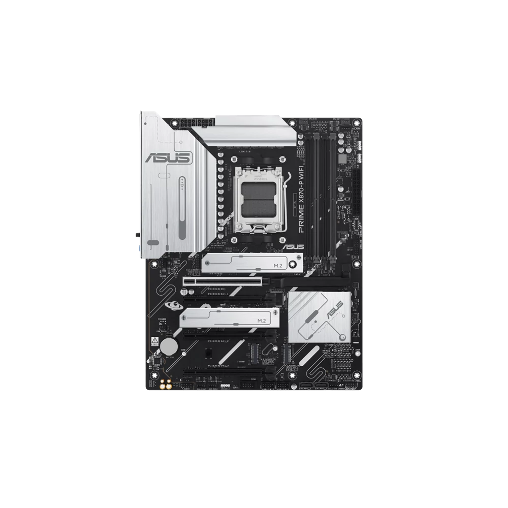 Asus Alaplap - AMD PRIME X870-P WIFI AM5 (X870, ATX, 4xDDR5 8000+MHz, 2xSATA3, 4x M.2, HDMI+USB4)