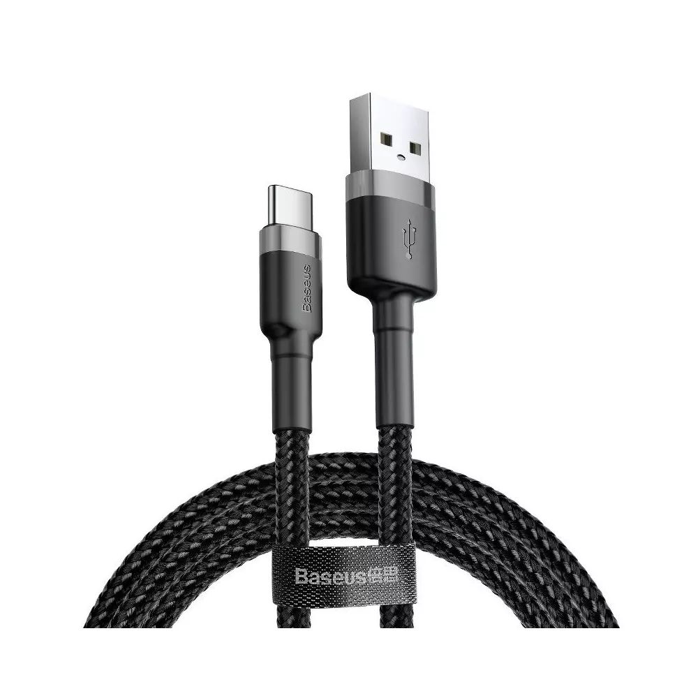 Baseus Cafule USB-USB-C kábel, 3A, 0,5 m (szürke-fekete)
