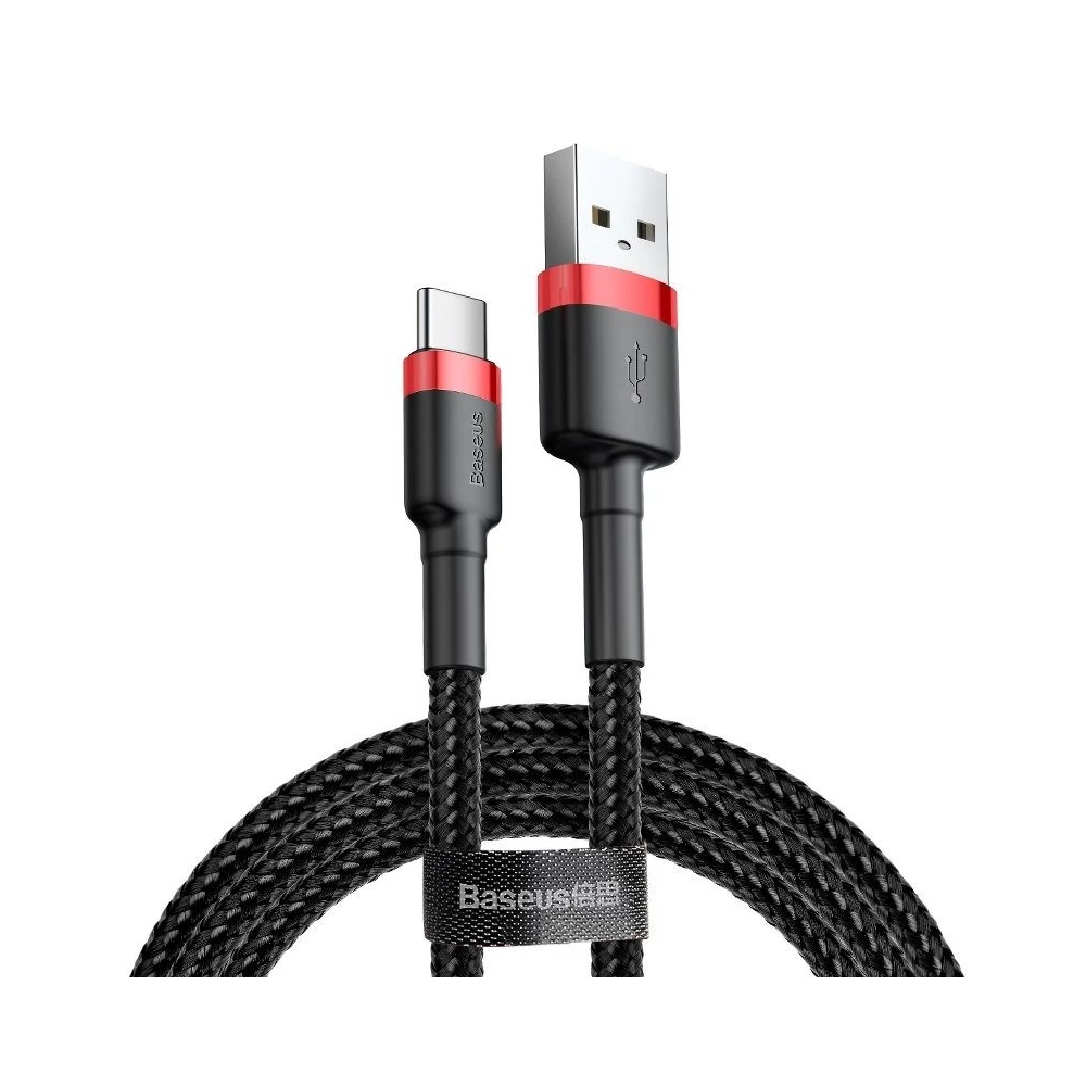 Baseus Cafule USB-USB-C kábel, 3A, 1m (piros-fekete)