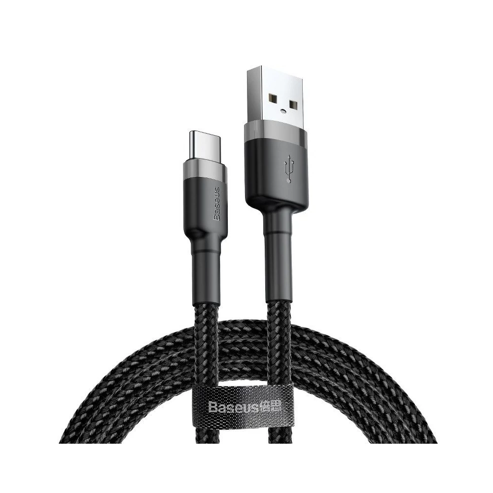 USB-USB-C kábel Baseus Cafule 2A 2m (szürke-fekete)